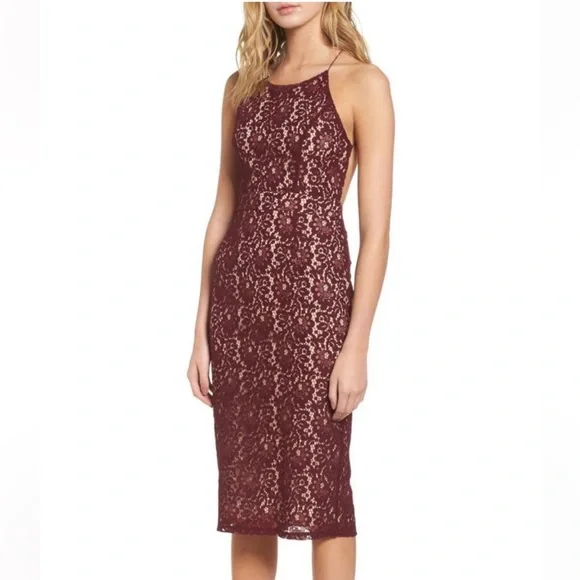 NWT Soprano Lace Halter Midi Dress NWT Soprano Lace Halter Midi Dress